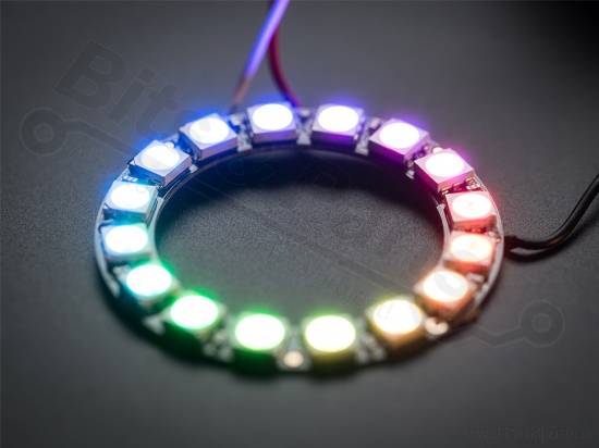 LED Ring NeoPixel - 16x WS2812 5050 RGB LEDs with drivers - Adafruit 1463